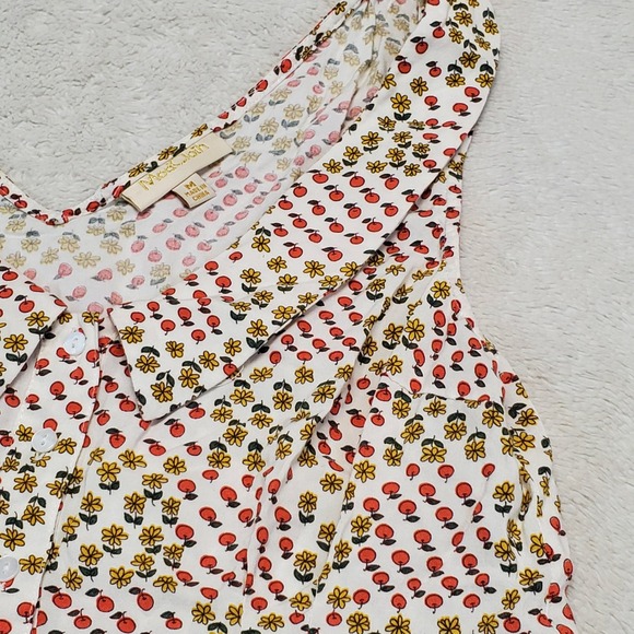 Modcloth Tops - Mossimo White Floral Cherry Print Sleeveless Top
